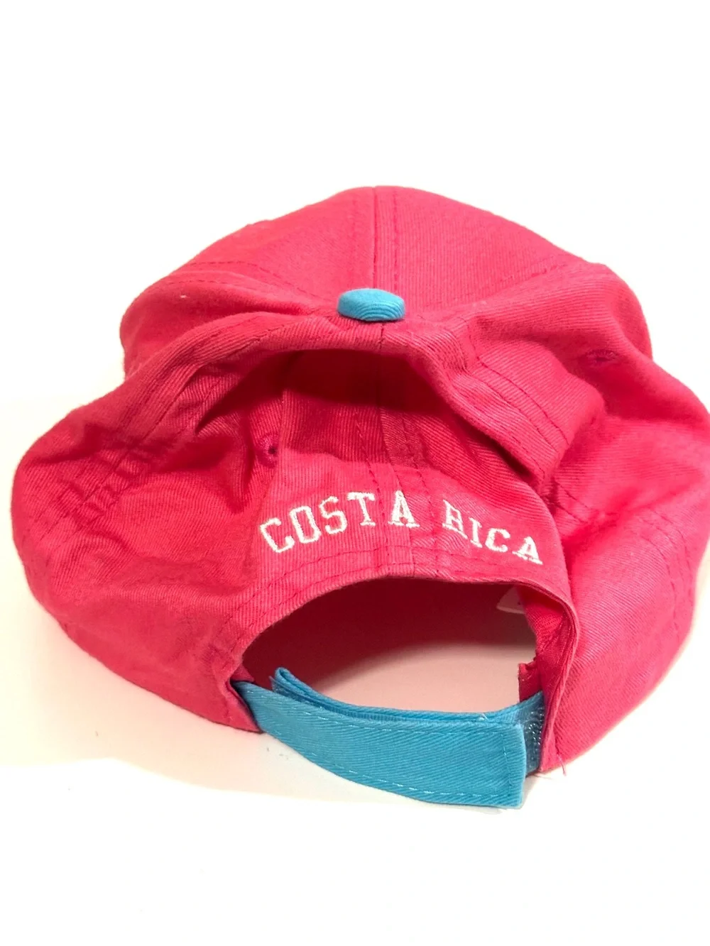 5/$15💥 Costa Rica Pink & Teal Baseball Cap Color Block Hat 🧢